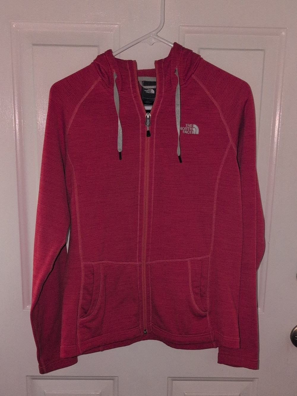 The North Face Raspberry Zip-Up Hooded Jacket